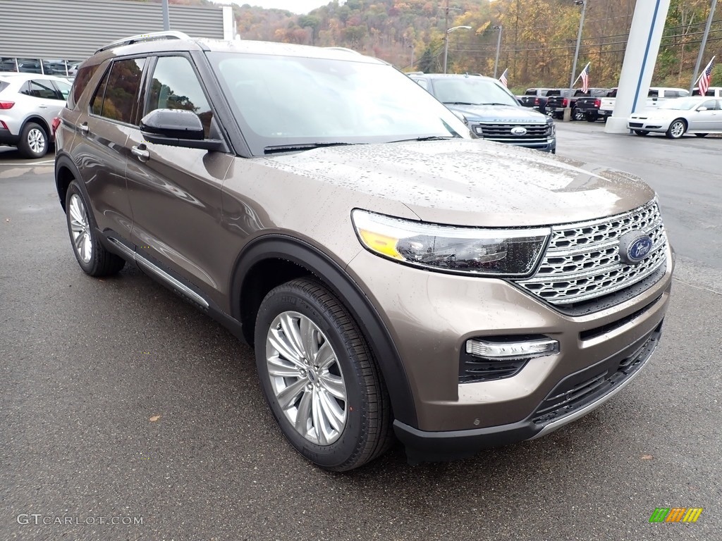 Stone Gray Metallic 2021 Ford Explorer Limited 4WD Exterior Photo #139993765