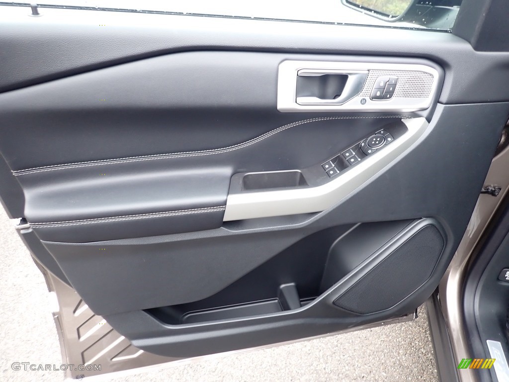 2021 Ford Explorer Limited 4WD Ebony Door Panel Photo #139993937