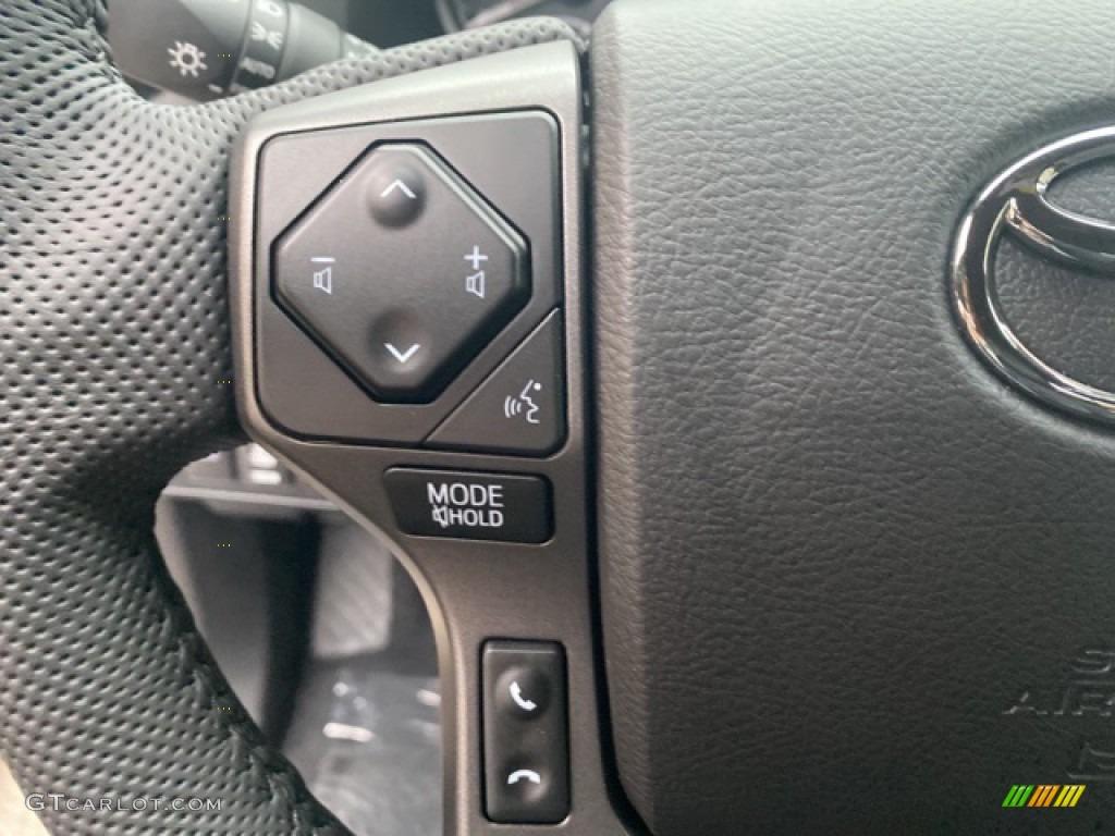 2021 Toyota Tacoma TRD Off Road Double Cab 4x4 Black Steering Wheel Photo #139994132