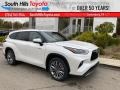 2021 Blizzard White Pearl Toyota Highlander Hybrid Platinum AWD  photo #1