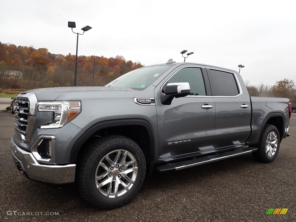 2021 Sierra 1500 SLT Crew Cab 4WD - Satin Steel Metallic / Jet Black photo #1