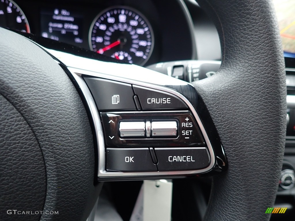 2021 Kia Forte LXS Black Steering Wheel Photo #139995062