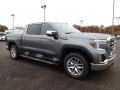 2021 Satin Steel Metallic GMC Sierra 1500 SLT Crew Cab 4WD  photo #3