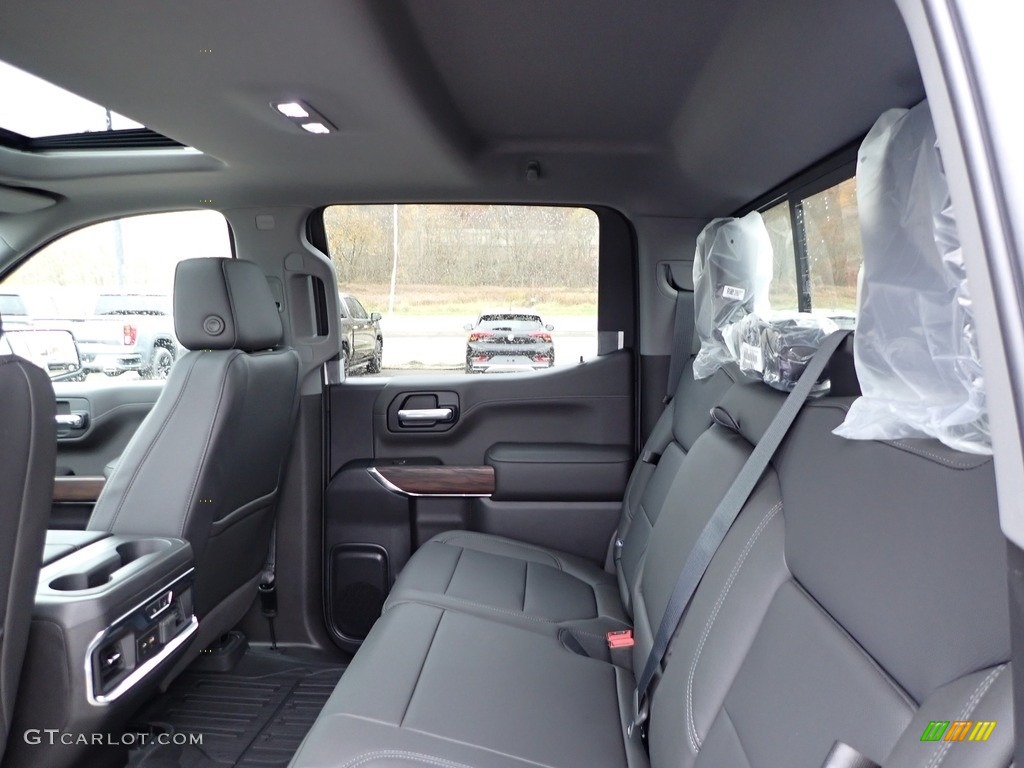 Jet Black Interior 2021 GMC Sierra 1500 SLT Crew Cab 4WD Photo #139995386