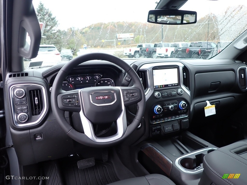 2021 GMC Sierra 1500 SLT Crew Cab 4WD Jet Black Dashboard Photo #139995410