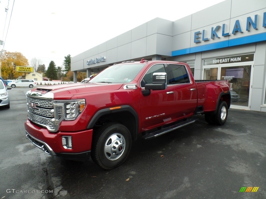 2020 Sierra 3500HD Denali Crew Cab 4WD - Red Quartz Tintcoat / Jet Black photo #1