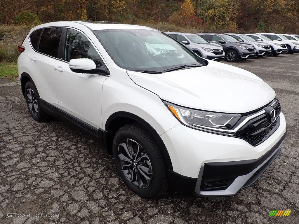 Platinum White Pearl 2020 Honda CR-V EX AWD Exterior Photo #139995767