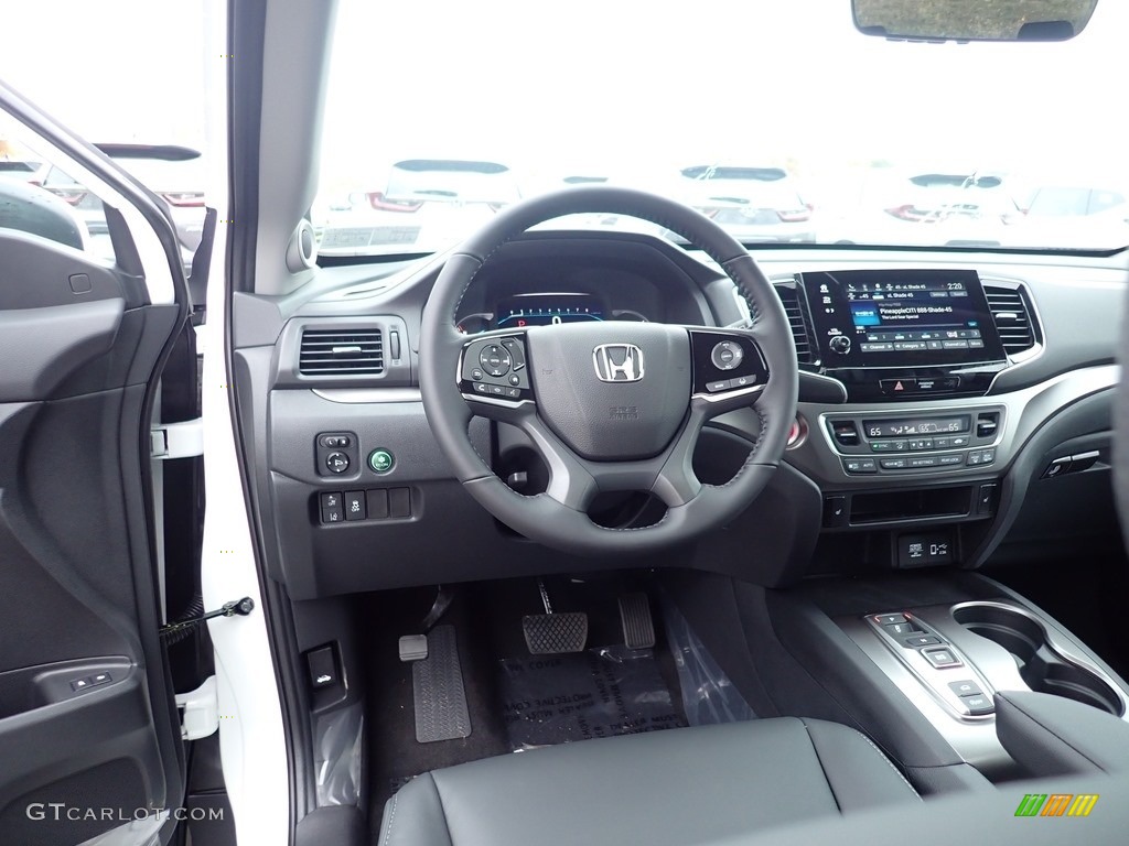 2021 Honda Pilot EX-L AWD Black Dashboard Photo #139996649