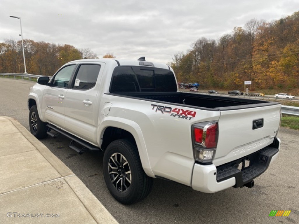 2021 Tacoma TRD Sport Double Cab 4x4 - Wind Chill Pearl / TRD Cement/Black photo #2