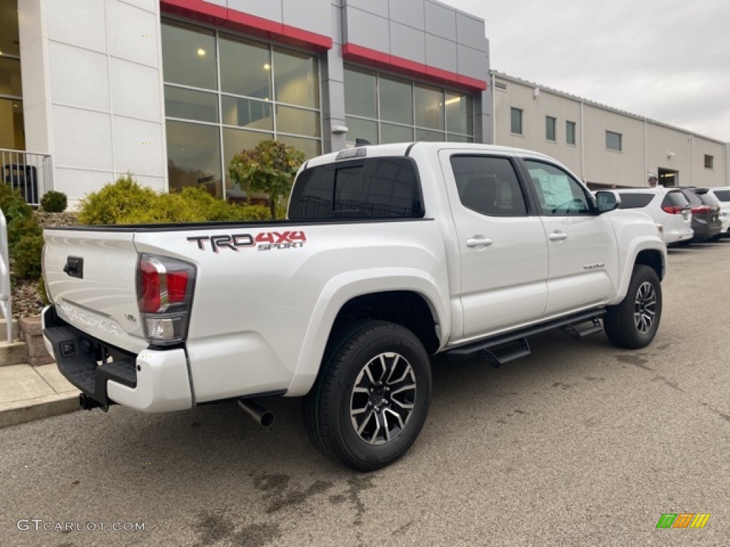 2021 Tacoma TRD Sport Double Cab 4x4 - Wind Chill Pearl / TRD Cement/Black photo #11