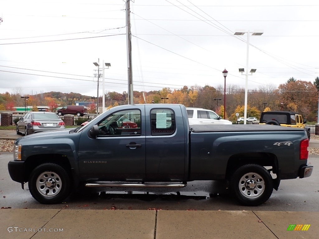 2011 Silverado 1500 Extended Cab 4x4 - Blue Granite Metallic / Dark Titanium photo #5