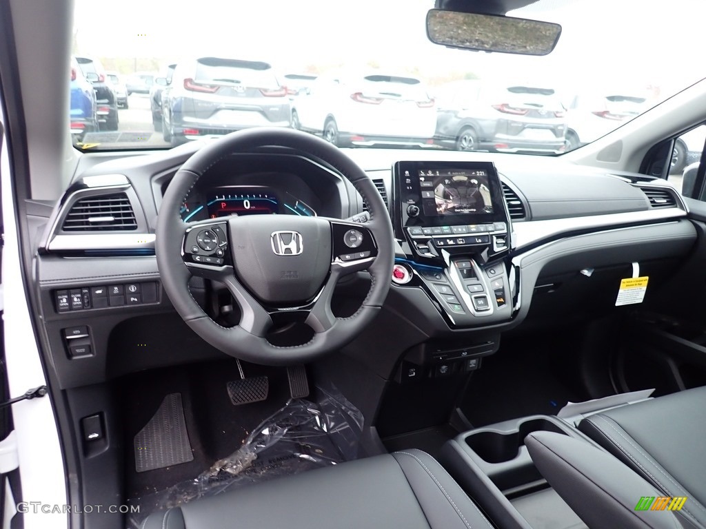 Black Interior 2021 Honda Odyssey Touring Photo #139998164