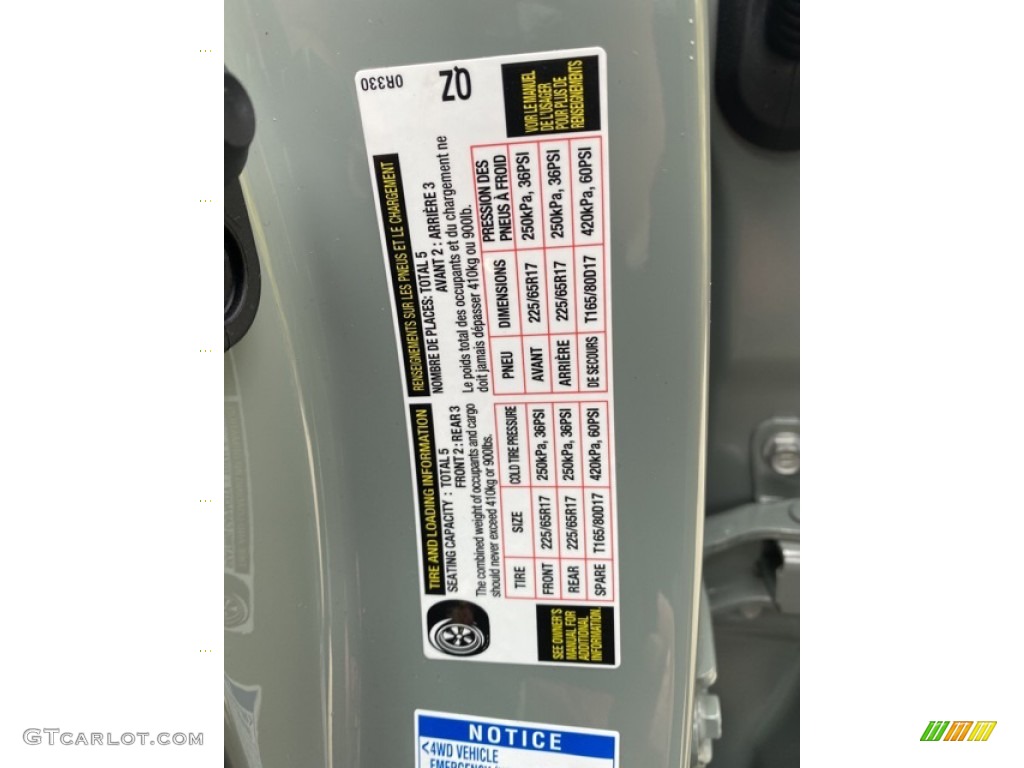 2021 Toyota RAV4 XLE AWD Hybrid Info Tag Photo #139998230
