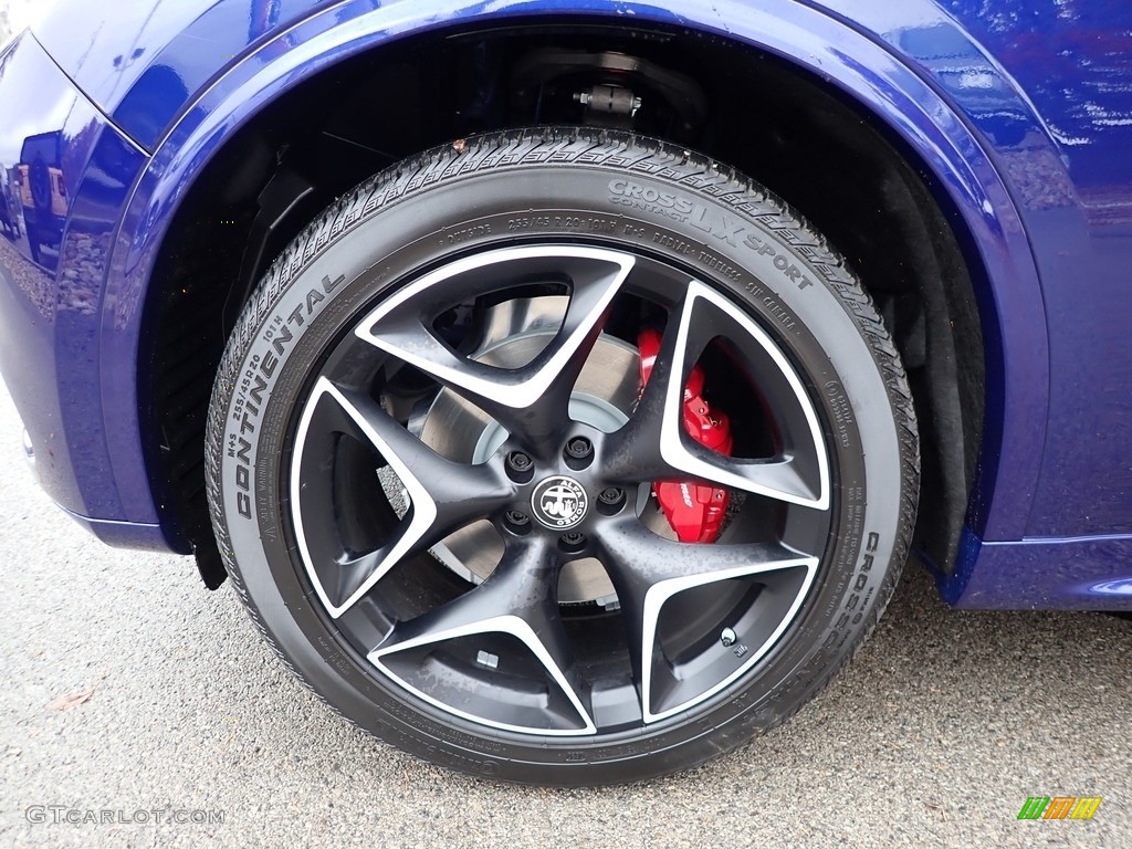 2020 Stelvio TI Sport Carbon AWD - Montecarlo Blue Metallic / Black photo #11