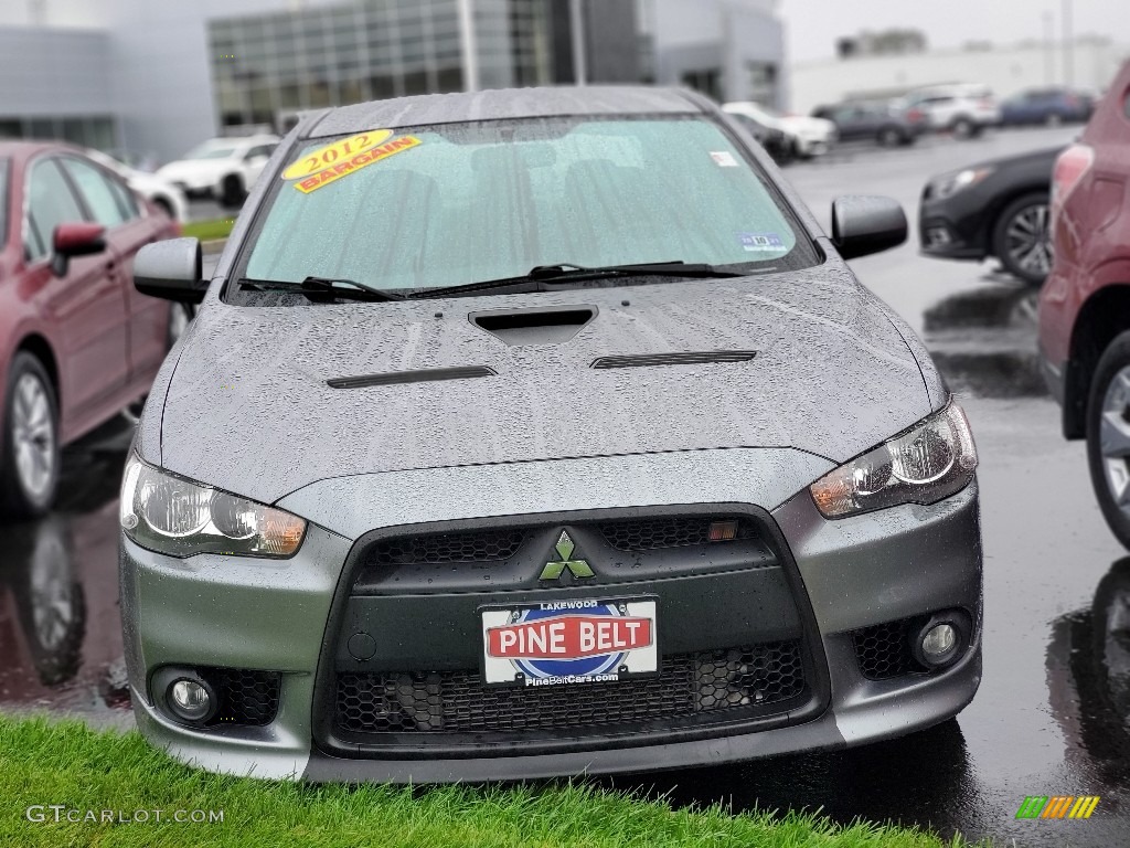 2012 Lancer RALLIART AWD - Mercury Gray / Black photo #2