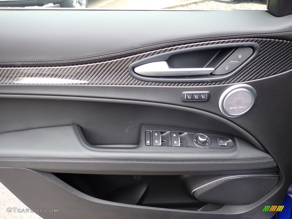 2020 Alfa Romeo Stelvio TI Sport Carbon AWD Black Door Panel Photo #139998557