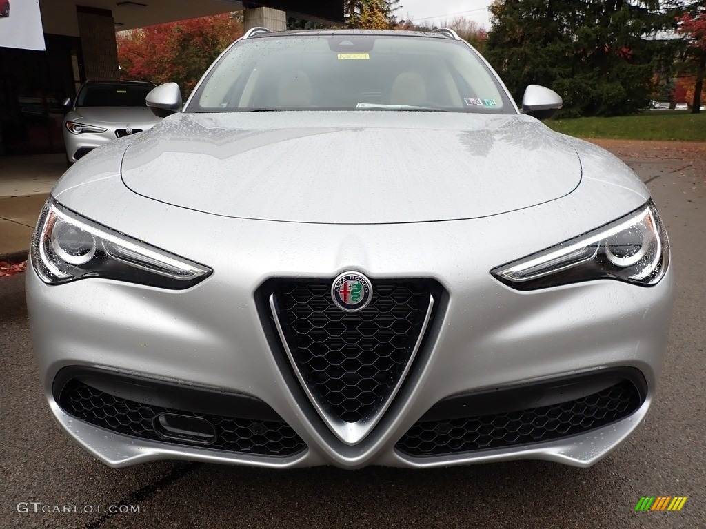 2020 Stelvio TI Lusso AWD - Silverstone Gray Metallic / Crema photo #2