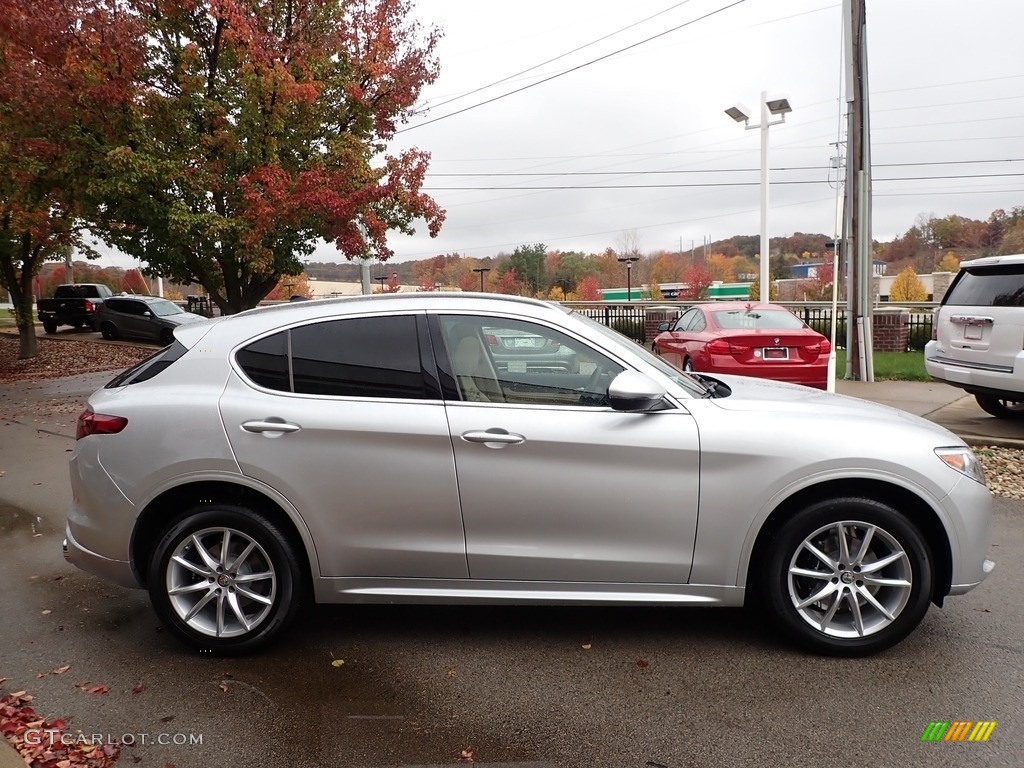 Silverstone Gray Metallic 2020 Alfa Romeo Stelvio TI Lusso AWD Exterior Photo #139998788