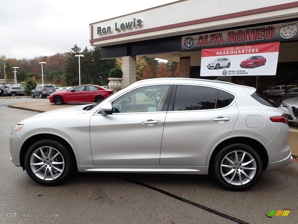 2020 Stelvio TI Lusso AWD - Silverstone Gray Metallic / Crema photo #9