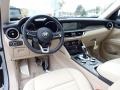 2020 Alfa Romeo Stelvio Crema Interior Front Seat Photo