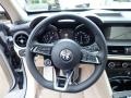 Crema 2020 Alfa Romeo Stelvio TI Lusso AWD Steering Wheel
