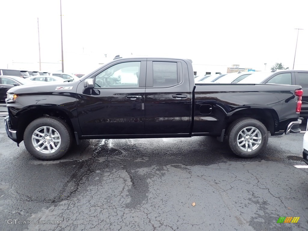 Black 2021 Chevrolet Silverado 1500 LT Double Cab 4x4 Exterior Photo #139999265