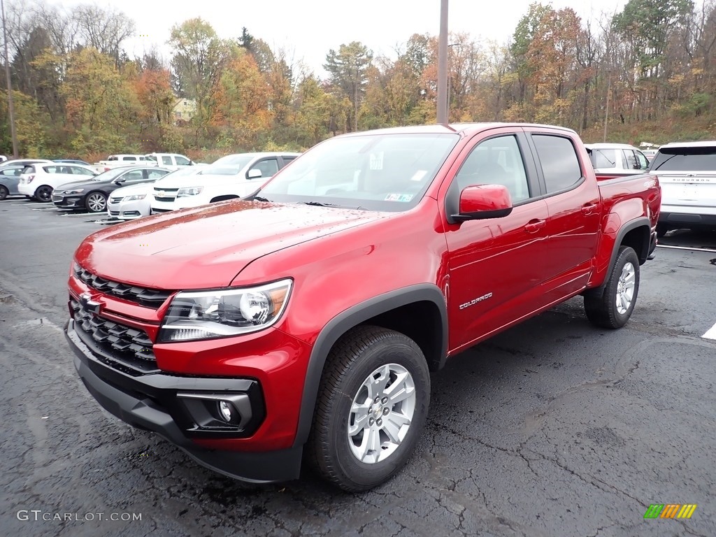 Cherry Red Tintcoat 2021 Chevrolet Colorado LT Crew Cab 4x4 Exterior Photo #139999646