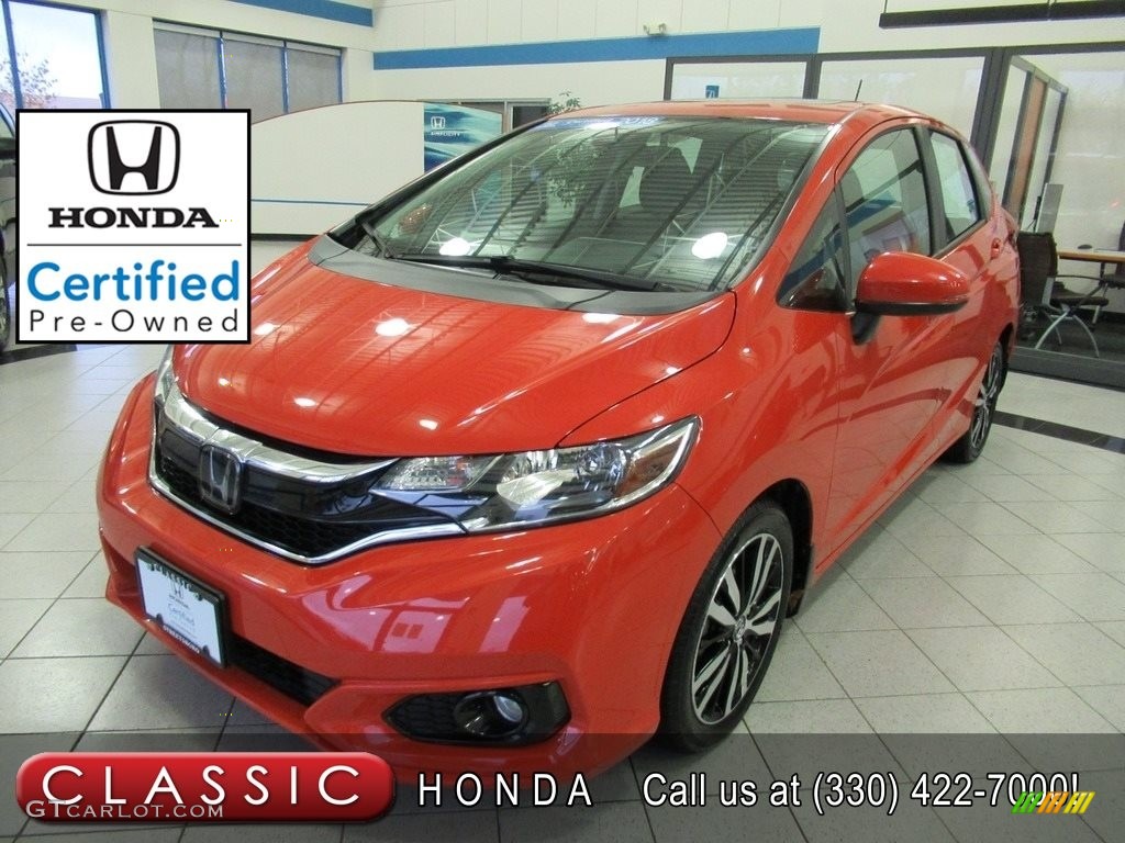 Orange Fury Honda Fit