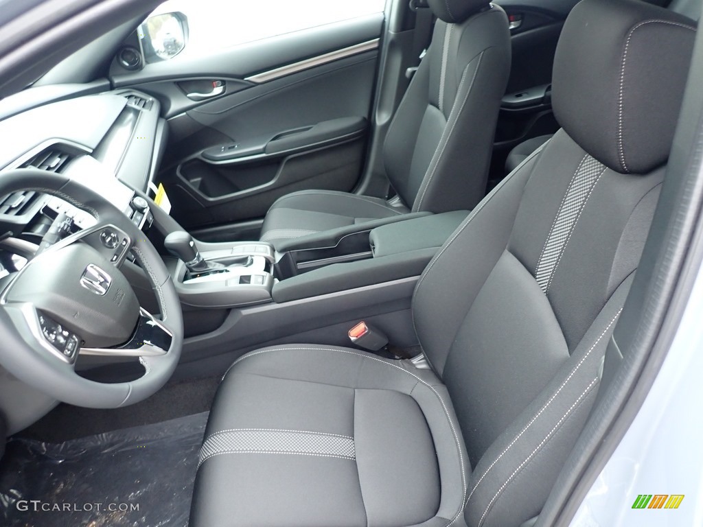 Black Interior 2021 Honda Civic EX Hatchback Photo #140000446