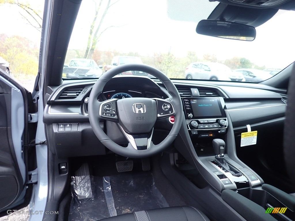 2021 Honda Civic EX Hatchback Black Dashboard Photo #140000479