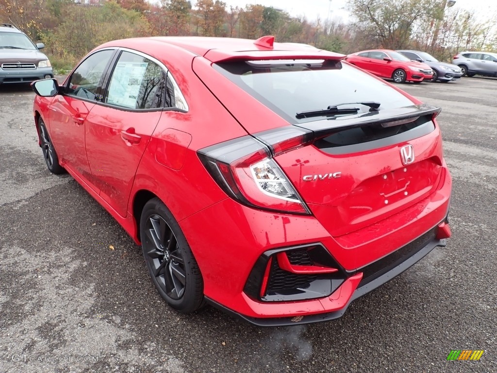 Rallye Red 2021 Honda Civic EX Hatchback Exterior Photo #140000645