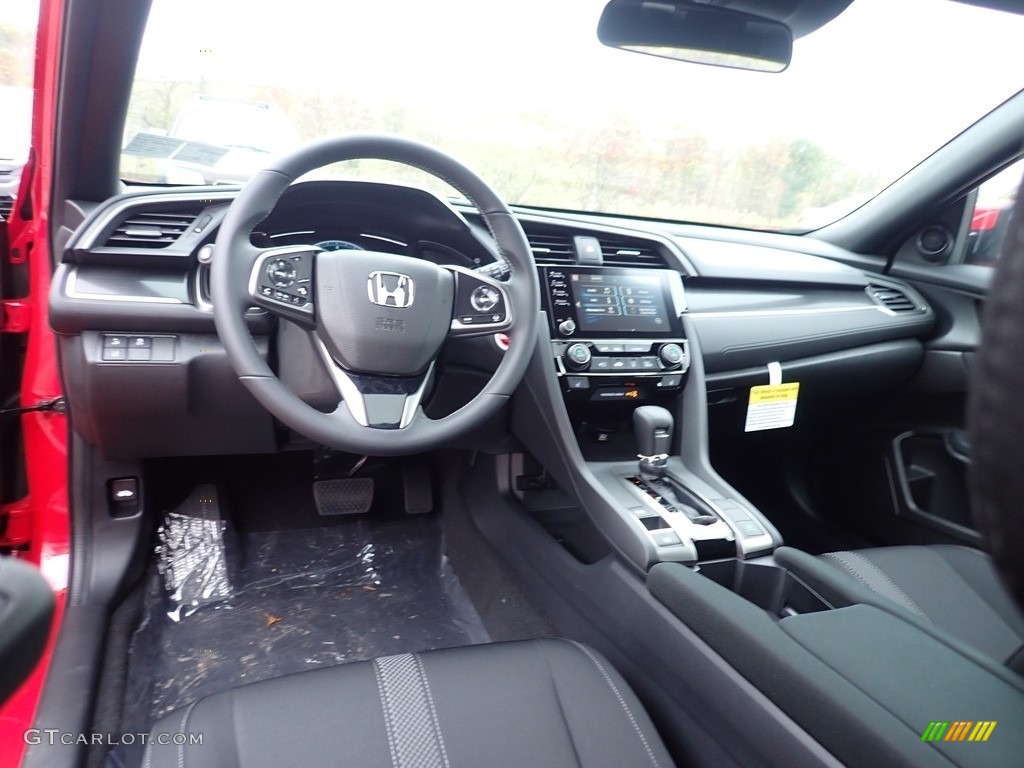 Black Interior 2021 Honda Civic EX Hatchback Photo #140000795