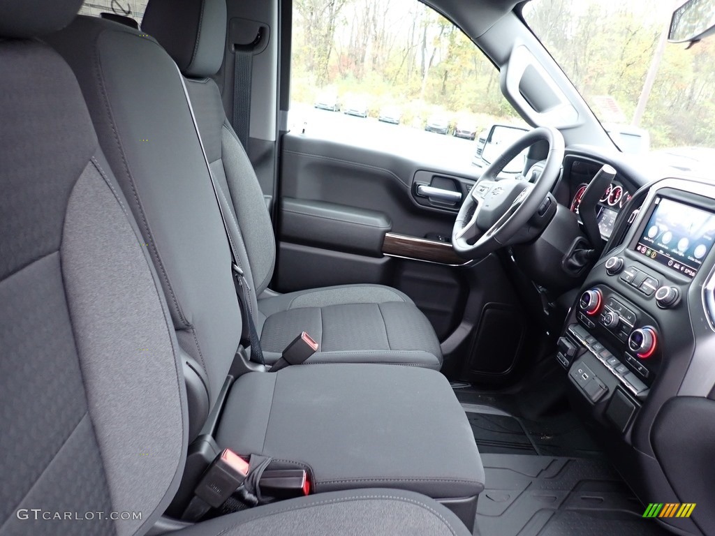 Jet Black Interior 2021 Chevrolet Silverado 1500 RST Double Cab 4x4 Photo #140001086