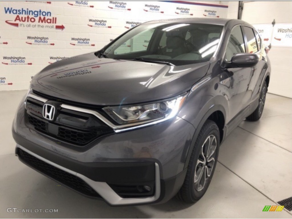 2020 CR-V EX AWD - Modern Steel Metallic / Black photo #1