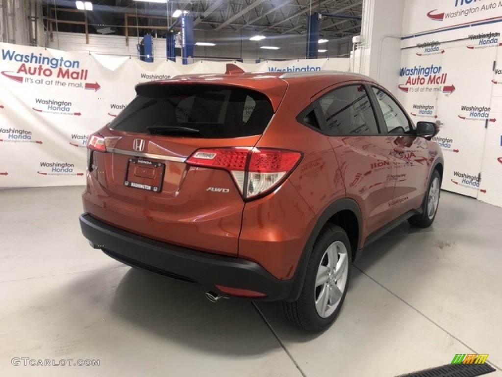 2020 HR-V EX AWD - Orangeburst Metallic / Black photo #3
