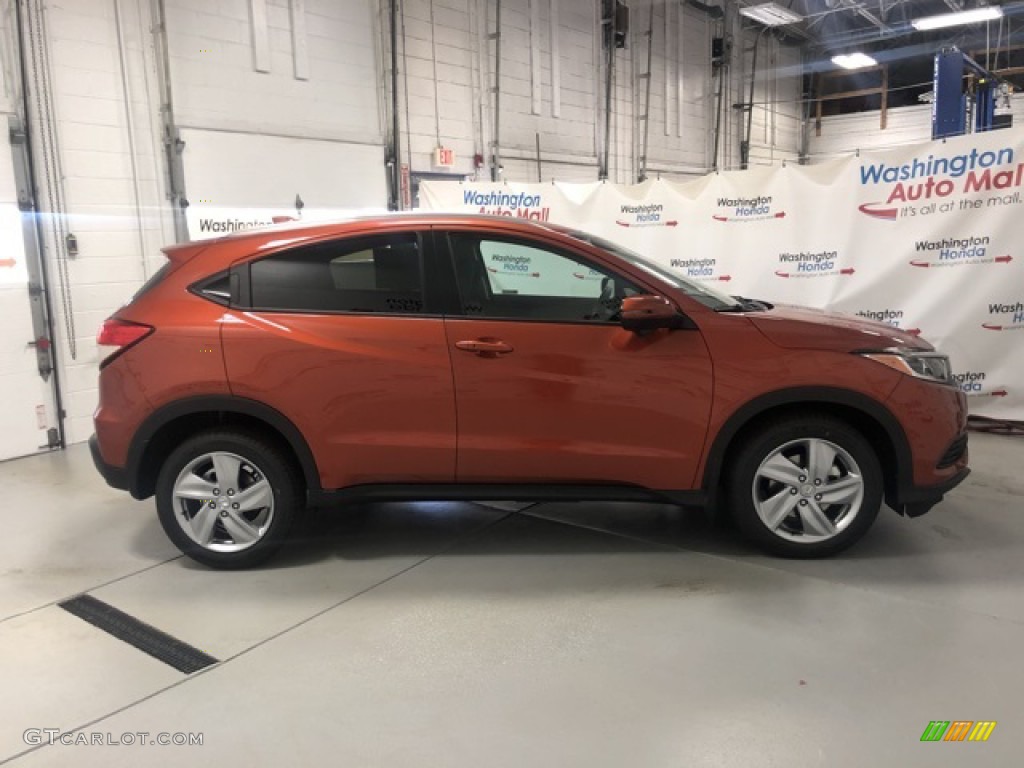 2020 HR-V EX AWD - Orangeburst Metallic / Black photo #4