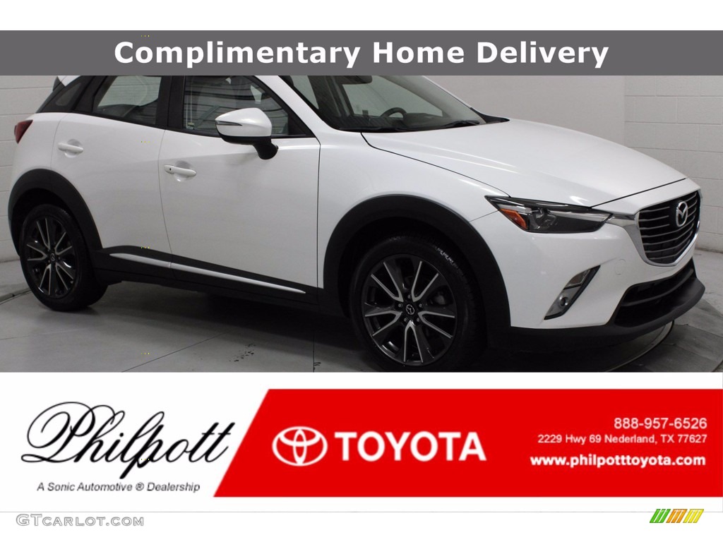 2016 CX-3 Grand Touring - Crystal White Pearl / Black/Parchment photo #1