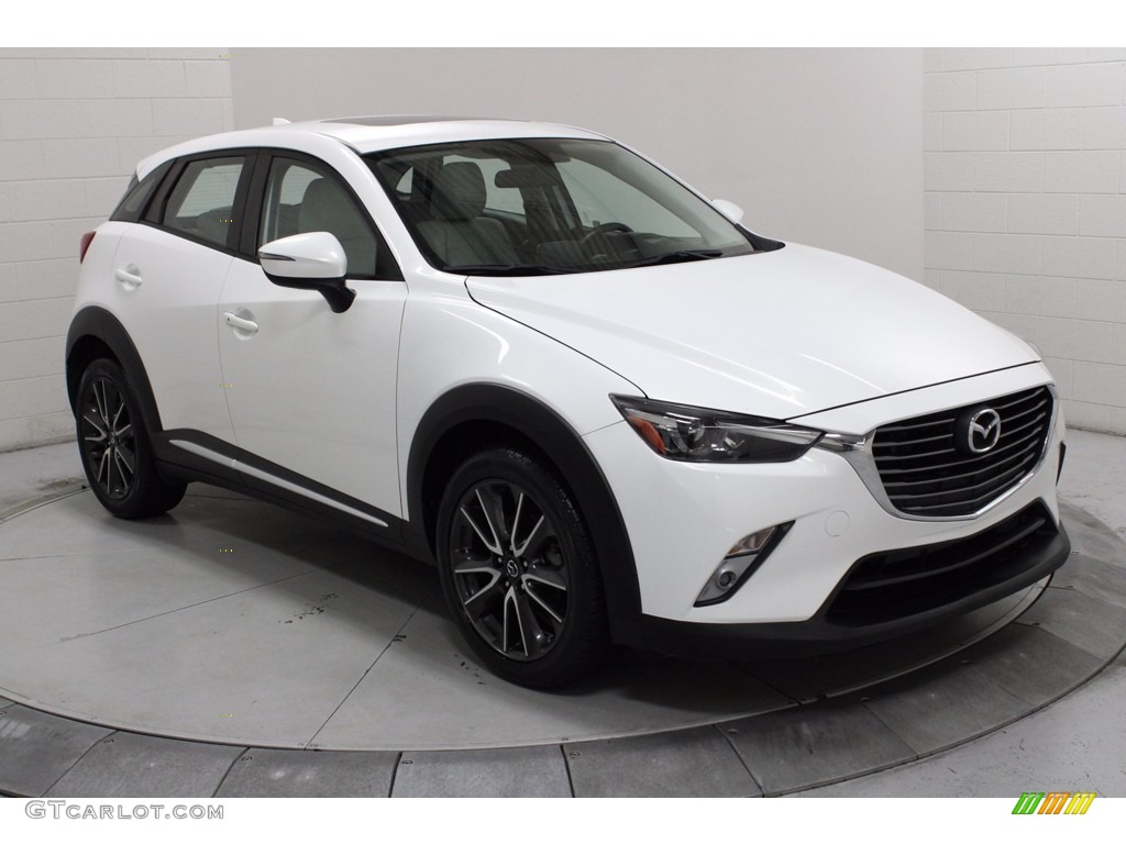 Crystal White Pearl 2016 Mazda CX-3 Grand Touring Exterior Photo #140003492
