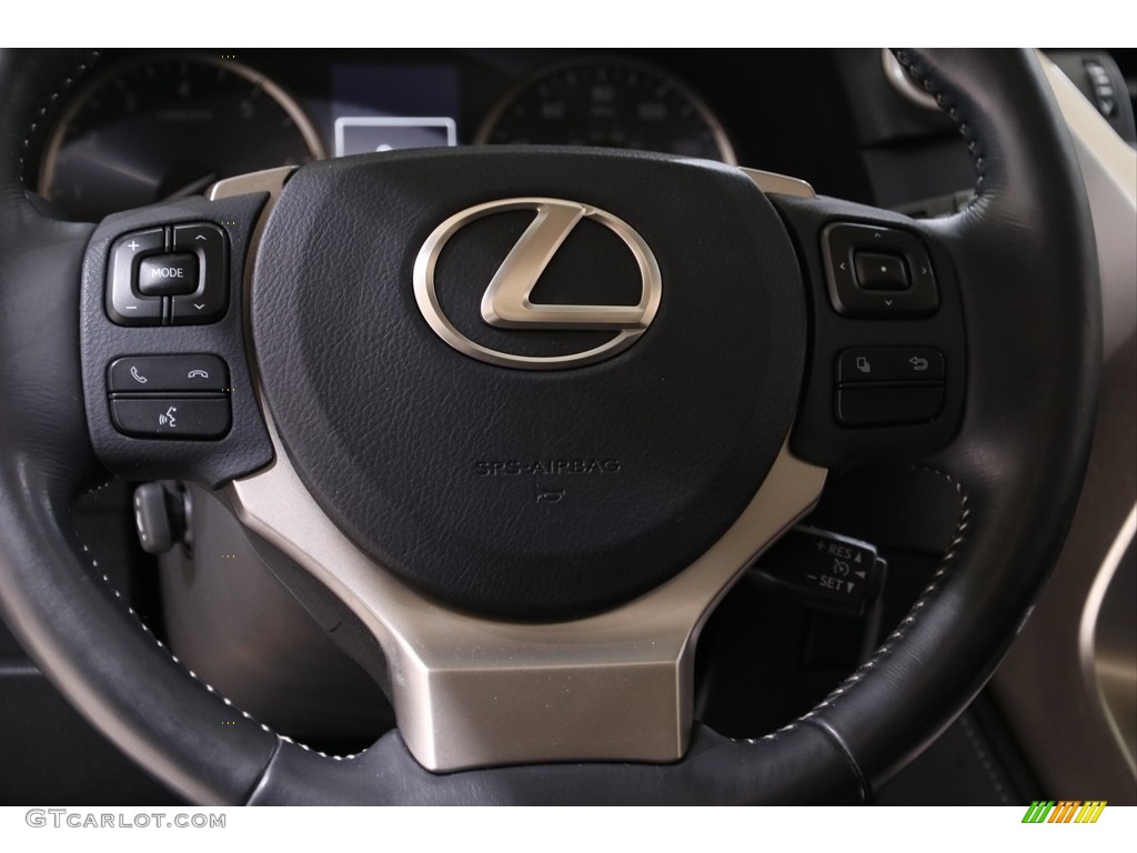 2016 Lexus NX 200t AWD Black Steering Wheel Photo #140004224