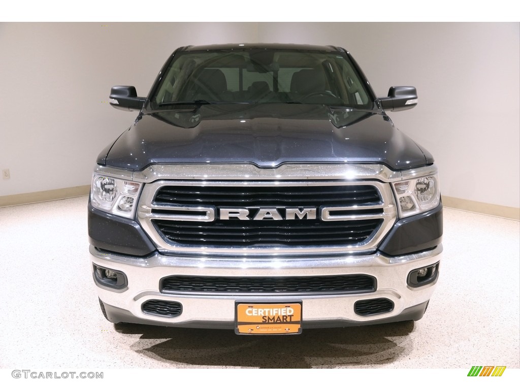 2019 1500 Big Horn Crew Cab 4x4 - Maximum Steel Metallic / Black/Diesel Gray photo #2