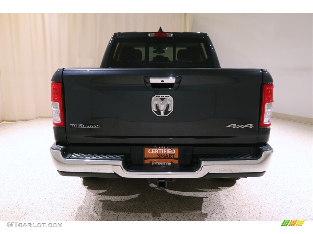 2019 1500 Big Horn Crew Cab 4x4 - Maximum Steel Metallic / Black/Diesel Gray photo #20