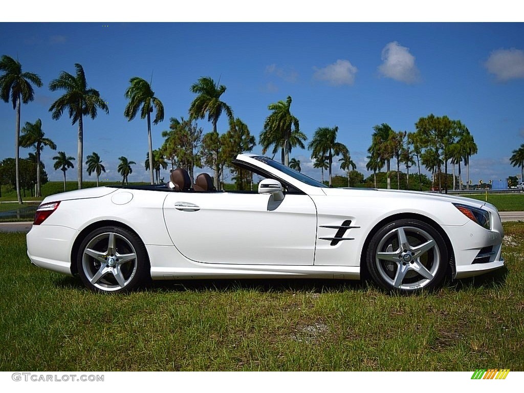 Polar White 2014 Mercedes-Benz SL 550 Roadster Exterior Photo #140005675