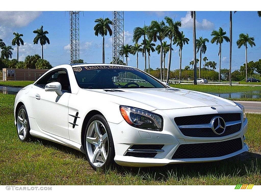 Polar White 2014 Mercedes-Benz SL 550 Roadster Exterior Photo #140005861