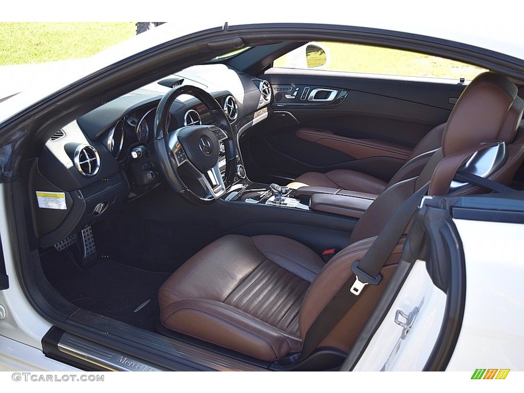 Nut Brown/Black Interior 2014 Mercedes-Benz SL 550 Roadster Photo #140006179