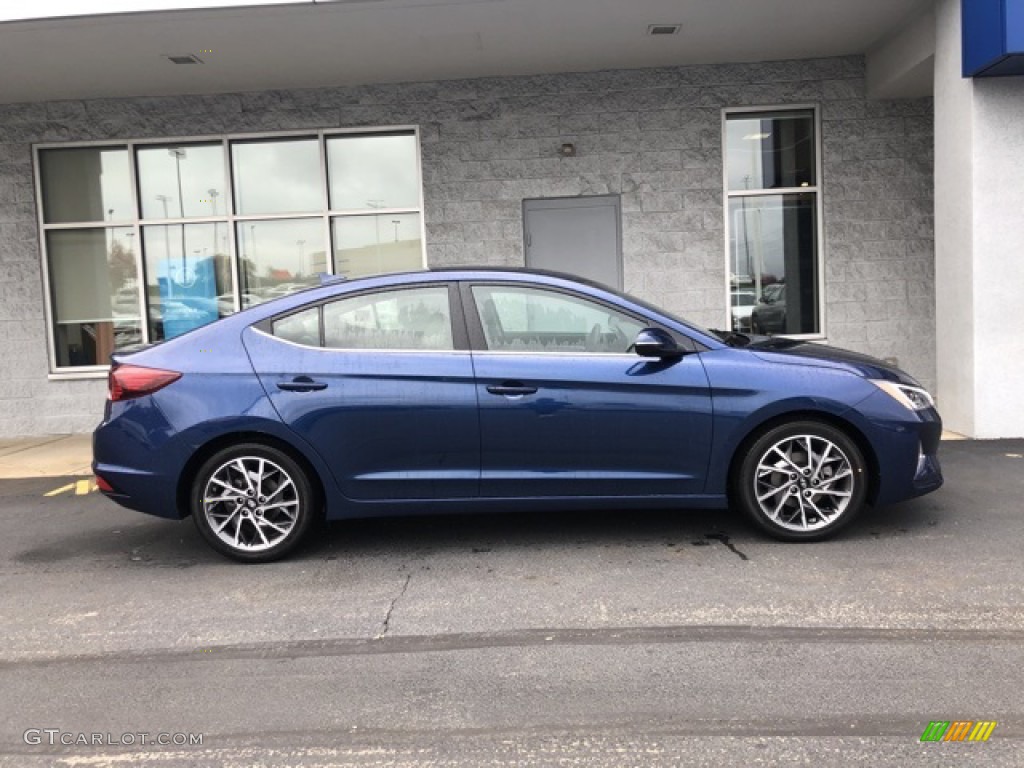 2020 Elantra Limited - Lakeside Blue / Gray photo #2