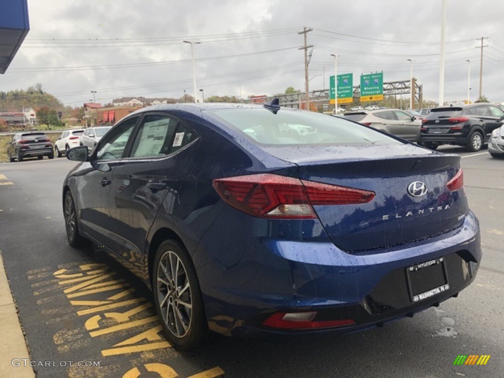 2020 Elantra Limited - Lakeside Blue / Gray photo #3