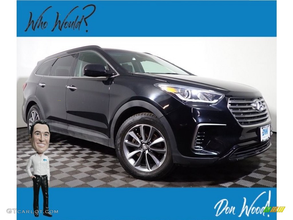 2017 Santa Fe SE AWD - Becketts Black / Gray photo #1