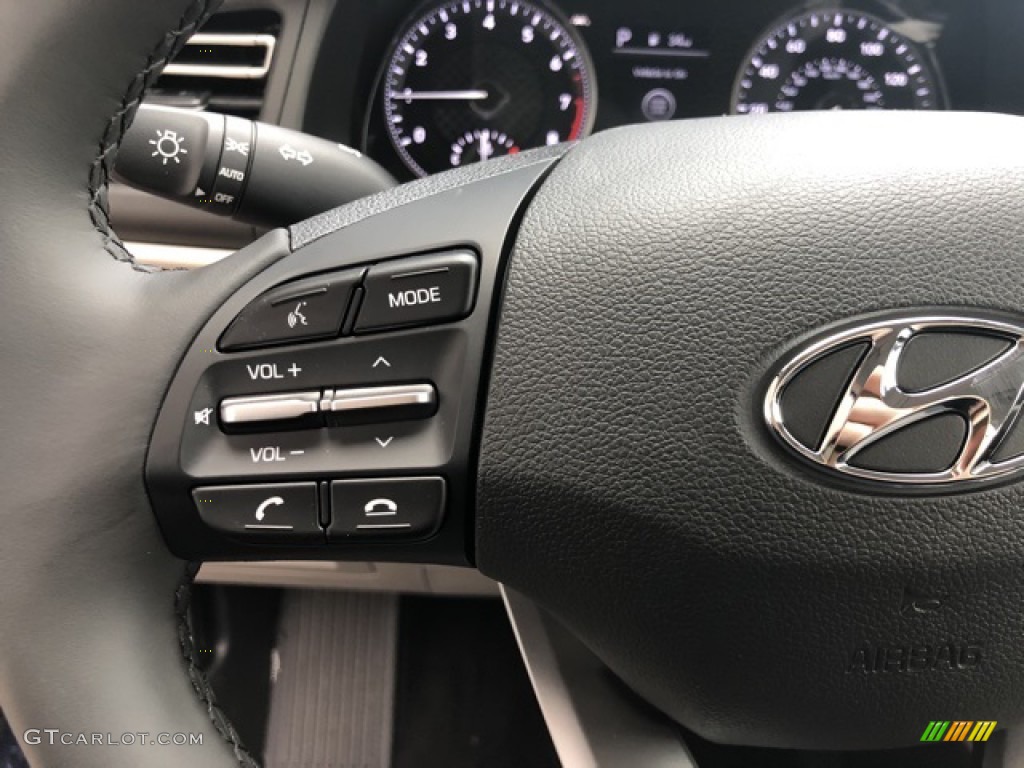2020 Elantra Limited - Lakeside Blue / Gray photo #10