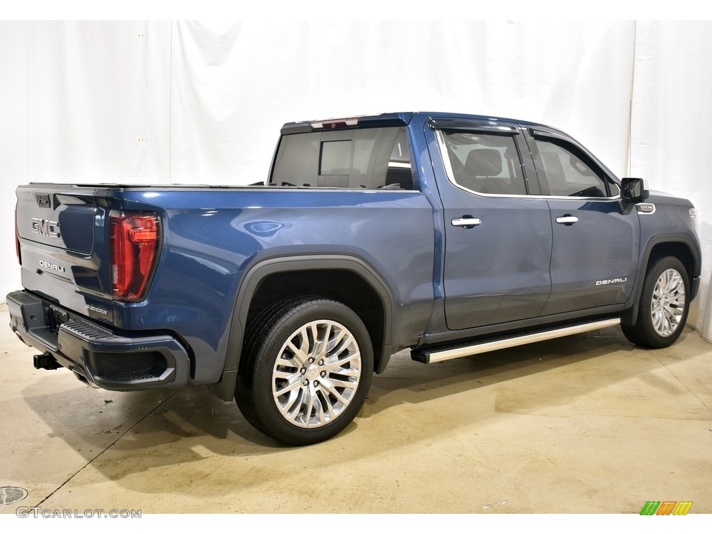 2019 Sierra 1500 Denali Crew Cab 4WD - Pacific Blue Metallic / Dark Walnut/­Dark Ash Grey photo #2