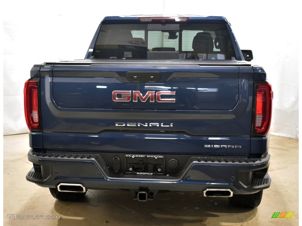 2019 Sierra 1500 Denali Crew Cab 4WD - Pacific Blue Metallic / Dark Walnut/­Dark Ash Grey photo #3